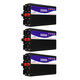 3000W 12V/24V/48V to 220V Pure Sine Wave Power Inverter Home Converter