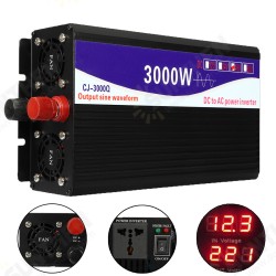 3000W 12V/24V/48V to 220V Pure Sine Wave Power Inverter Home Converter 3000W 12V/24V/48V to 220V Pure Sine Wave Power Inverter Home Converter