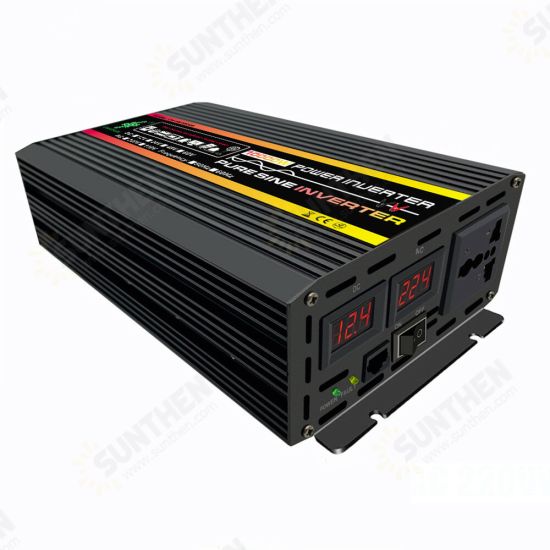 3000W Intelligent Screen Solar Panel Solar Power Inverter DC 12/24/48/60V To AC 220V Converter LED Display