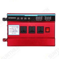 3000W Power Inverter DC 12/24V to AC 220V Car Sine Wave Converter 4 USB Charger 3000W Power Inverter DC 12/24V to AC 220V Car Sine Wave Converter 4 USB Charger