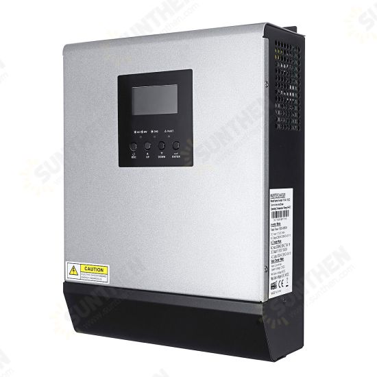 3KVA Solar Inverter 24V 220V Inverter Pure Sine Wave Built-in 50A PWM Solar Charge Controller Battery Charger