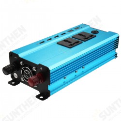 4000W 12V/24V DC to 110V/220V AC Solar Power Inverter LED Modified Sine Wave Converter Blue 4000W 12V/24V DC to 110V/220V AC Solar Power Inverter LED Modified Sine Wave Converter Blue