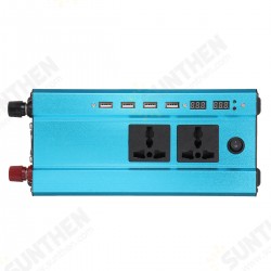 4000W 12V/24V DC to 110V/220V AC Solar Power Inverter LED Modified Sine Wave Converter Blue 4000W 12V/24V DC to 110V/220V AC Solar Power Inverter LED Modified Sine Wave Converter Blue