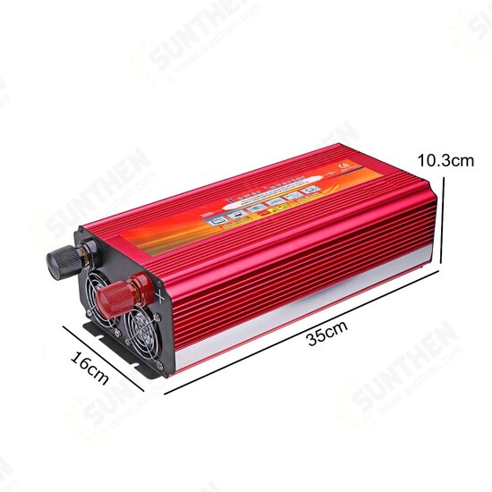 4000W Car Caravan Solar Power Inverter 12/24V- 220V Sine Wave Charger Converter