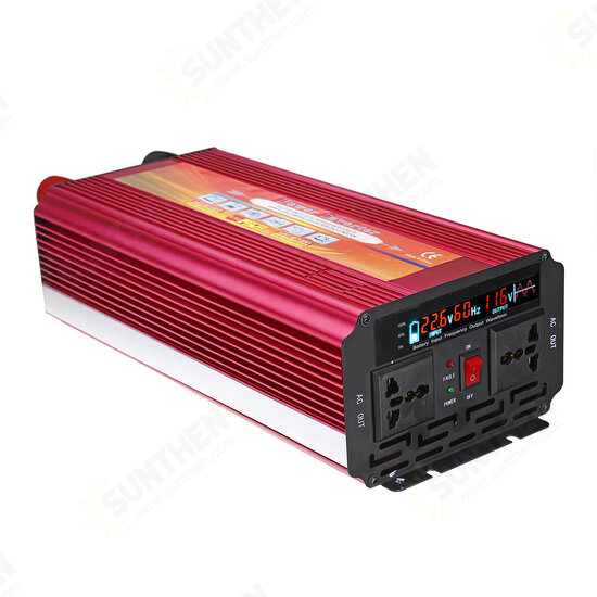 4000W Car Caravan Solar Power Inverter 12/24V- 220V Sine Wave Charger Converter