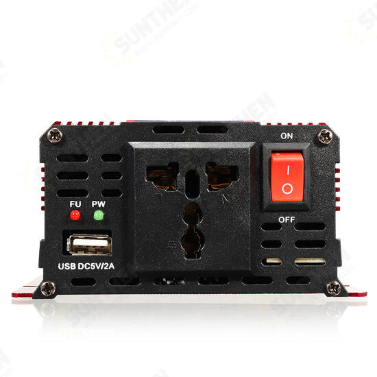 4000W Peak LCD Solar Power Inverter DC12/24V to AC 110V/220V Converter