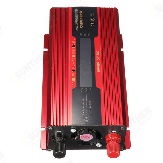 4000W Peak LCD Solar Power Inverter DC12/24V to AC 110V/220V Converter