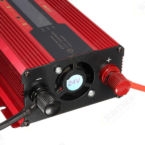 4000W Peak LCD Solar Power Inverter DC12/24V to AC 110V/220V Converter