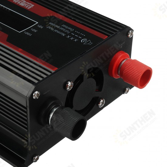 4000W Peak Power Inverter Intelligent Color Screen Dual USB Port Inverter 300W Rated DC To AC Inverter