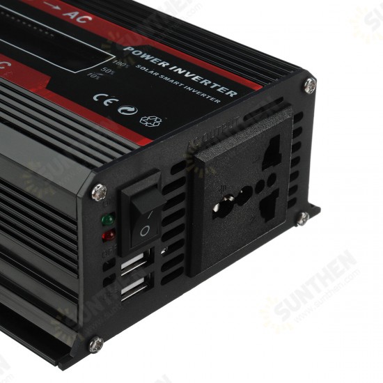 4000W Peak Power Inverter Intelligent Color Screen Dual USB Port Inverter 300W Rated DC To AC Inverter