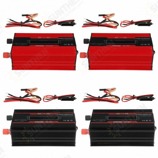 4000W Peak Power Inverter Intelligent Color Screen Dual USB Port Inverter 300W Rated DC To AC Inverter