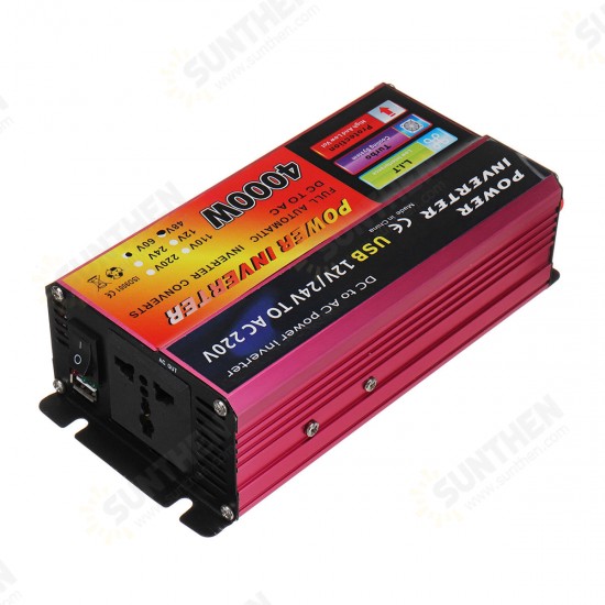 4000W Power Inverter 110V/220V Car Solar Inverter Converter For Solar System Truck Modified Sine Wave