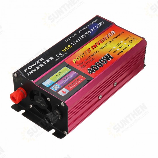 4000W Power Inverter 110V/220V Car Solar Inverter Converter For Solar System Truck Modified Sine Wave