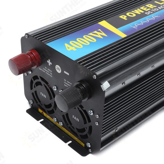 4000W Power Inverter Pure Sine Wave DC 24V to AC110V Converter