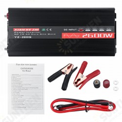 4200W/2600W LCD Display Pure Sine Wave Inverter 12/24/48/60V TO 220V Hpusehold Car USB High Power Inverter W/ 6 Protections Converter 4200W/2600W LCD Display Pure Sine Wave Inverter 12/24/48/60V TO 220V Hpusehold Car USB High Power Inverter W/ 6 Protections Converter