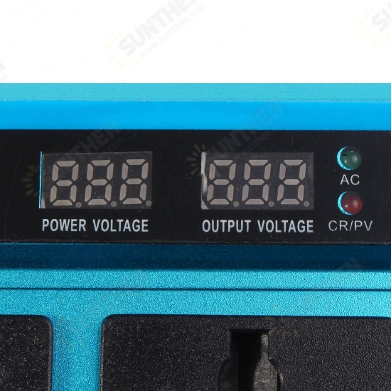 5000W LCD Solor Power Inverter DC 12V/24V/48V To AC 220V Converter 3 Sockets 4 USB Ports