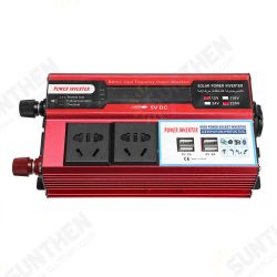 500W DC 12V/24V to AC 110V/220V Modified Sine Wave Power Inverter 4 USB 500W DC 12V/24V to AC 110V/220V Modified Sine Wave Power Inverter 4 USB