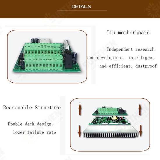 5.5KW 220V To 380V Variable Frequency Converter Speed Control Drive VFD Inverter Frequency Converter Frequency Boost Inverter