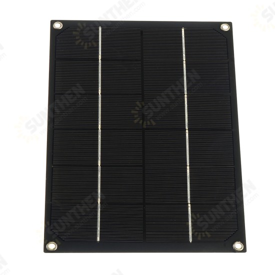 5V 7W Portable Solar Panel Kit USB Charger Kit Monocrystalline Silicon PET Solar Power Panel Solar Controller