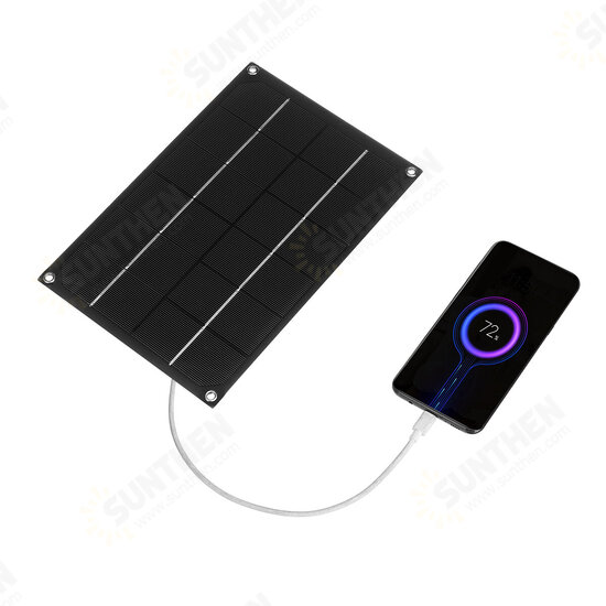 5V 7W Portable Solar Panel Kit USB Charger Kit Monocrystalline Silicon PET Solar Power Panel Solar Controller