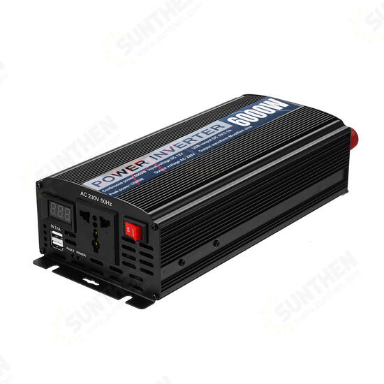 6000w Peak Power Inverter DC12V To AC220V Modified Sine Wave Inverter Car Converter