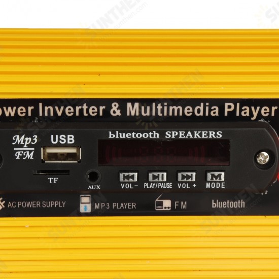 600W Car Power Inverter Modified Sine Wave Solar Inverter Power Inverter & MP3 Multimedia Player