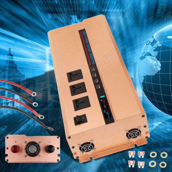 8000W Peak 3000W Modified Sine Wave Power Inverter 12V/24V To 220V 12V to 110V DC To AC Converter 8000W Peak 3000W Modified Sine Wave Power Inverter 12V/24V To 220V 12V to 110V DC To AC Converter