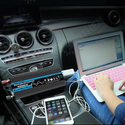 4000W Car Power Inverter DC 12V/24V to AC 110V Pure Sine Wave Inversor 12V 110V Auto Car Convertor Invertor 4000W Car Power Inverter DC 12V/24V to AC 110V Pure Sine Wave Inversor 12V 110V Auto Car Convertor Invertor