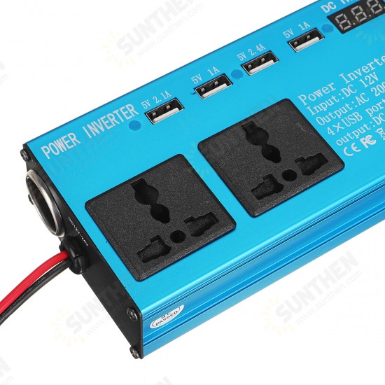 Car Power Inverter DC 12V/24V to AC 220V Voltage Converter USB Charger Auto Inversor Car Power Inverter DC 12V/24V to AC 220V Voltage Converter USB Charger Auto Inversor