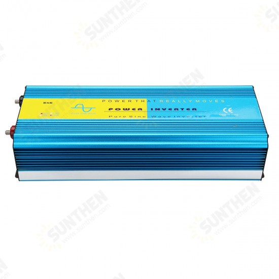 DC 12V/24V to AC 110V/220V 4000W Pure Sine Wave Power Inverter LCD Display