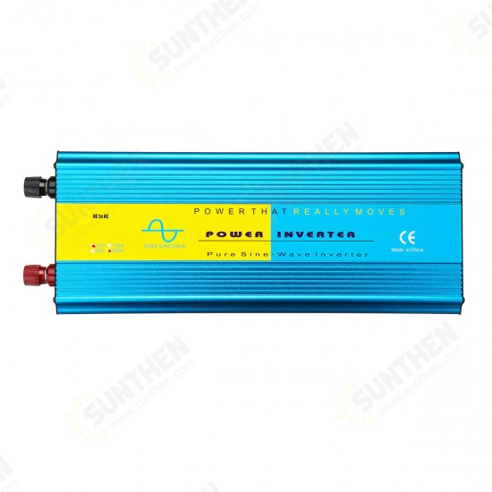 DC 12V/24V to AC 110V/220V 4000W Pure Sine Wave Power Inverter LCD Display