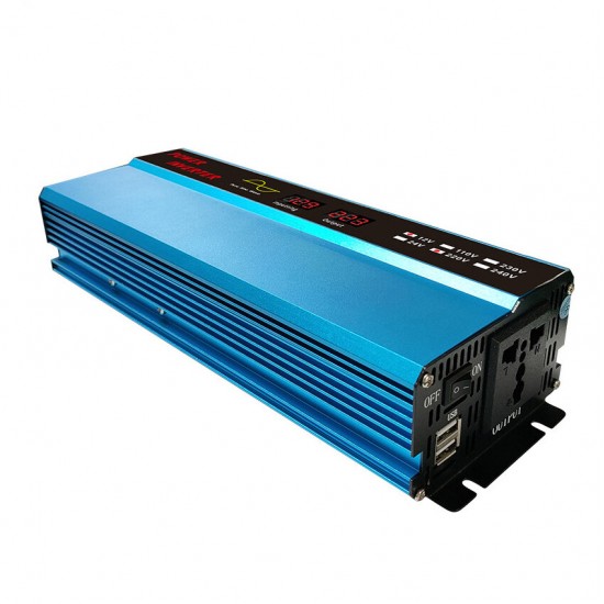 1000W Pure Sine Wave Inverter Digital Display USB Car Inverter DC 12V/24V To AC 110V/220V Auto Voltage Converter Transformer