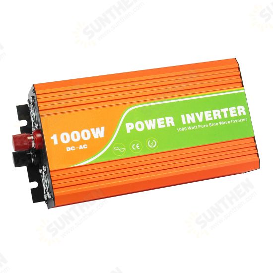 JN-H 1000W DC 12V to AC 110V-220V Power Inverter Pure Sine Wave Converter