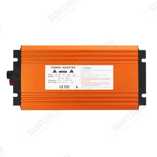 JN-H 1000W DC 12V to AC 110V-220V Power Inverter Pure Sine Wave Converter