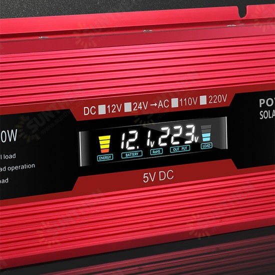 KME-2000W LCD Solar Inverters Anti-reverse Protection Inverter Modified Sine Wave Power Inverter