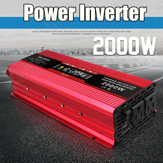 KME-2000W LCD Solar Inverters Anti-reverse Protection Inverter Modified Sine Wave Power Inverter