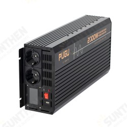 LCD 220V 50HZ Power Inverter 1600W/4000W/5000W/6000W 12V/24VDC To AC Pure Sine Wave Converter EU Socket LCD 220V 50HZ Power Inverter 1600W/4000W/5000W/6000W 12V/24VDC To AC Pure Sine Wave Converter EU Socket