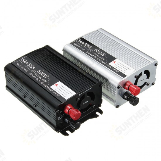 Solar Power Inverter 500W Peak 12V DC To 220V AC Modified Sine Wave Converter Solar Power Inverter 500W Peak 12V DC To 220V AC Modified Sine Wave Converter