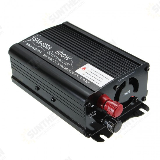 Solar Power Inverter 500W Peak 12V DC To 220V AC Modified Sine Wave Converter Solar Power Inverter 500W Peak 12V DC To 220V AC Modified Sine Wave Converter