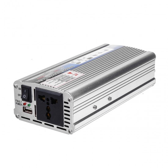Solar Power Inverter 500W True DC 12V to AC 220V USB Modified Sine Wave Converter Car Power Inverter Charger Adapter