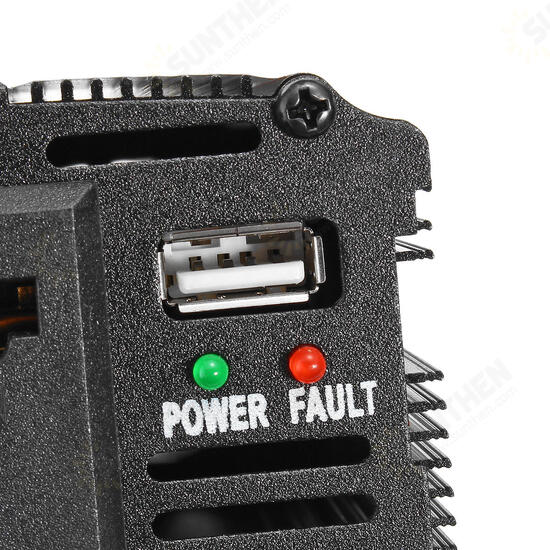 Solar Power Inverter DC 12V to AC 220V USB Modified Sine Wave Converter Car Power Inverter Charger Adapter