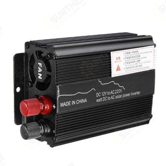 Solar Power Inverter USB Modified Sine Wave Converter DC 12V to AC 220V Car Power Inverter Charger Adapter