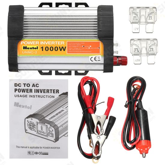 UNNC-2 2000W Peak 12V DC To 220V AC Solar Power Inverter Car Modified Sine Wave Converter