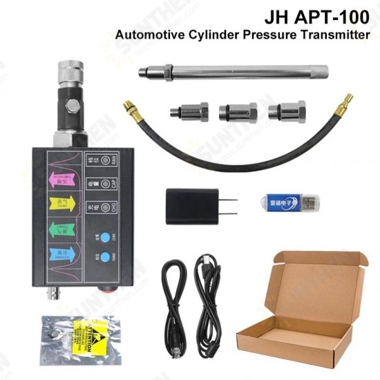 JH APT-100 Auto Pressure Transmitter Oscilloscope Cylinder Exhaust Pressure Zero Calibration Suitable for Various Oscilloscope