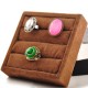 1 Pcs Ice Velvet Ring Earrings Display Stand Jewelry Tray Holder Storage Box