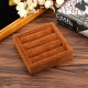 1 Pcs Ice Velvet Ring Earrings Display Stand Jewelry Tray Holder Storage Box