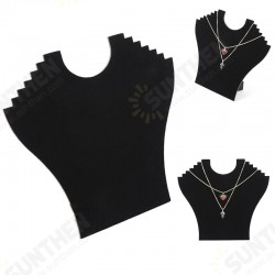 Velvet Necklace Chain Display Two Shaped Stand Cardboard Jewelry Holder Rack Velvet Necklace Chain Display Two Shaped Stand Cardboard Jewelry Holder Rack