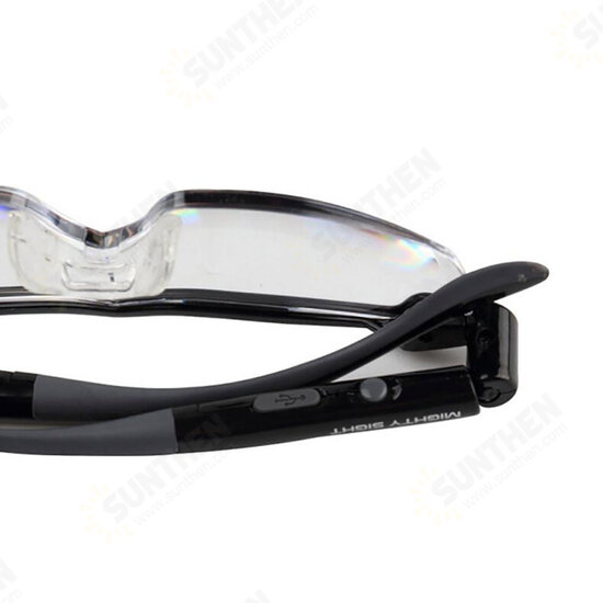 160% Glasses With LED Light Power Zoom Max Glasses Men Reading Eyeglasses Magnifying Needlework Gafas Led 160% Glasses With LED Light Power Zoom Max Glasses Men Reading Eyeglasses Magnifying Needlework Gafas Led