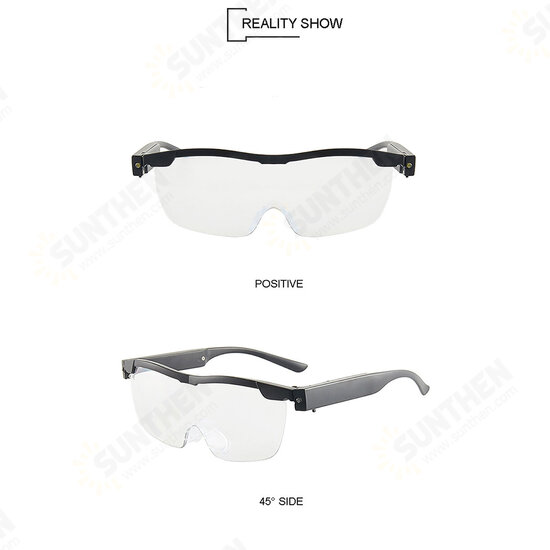 160% Glasses With LED Light Power Zoom Max Glasses Men Reading Eyeglasses Magnifying Needlework Gafas Led 160% Glasses With LED Light Power Zoom Max Glasses Men Reading Eyeglasses Magnifying Needlework Gafas Led