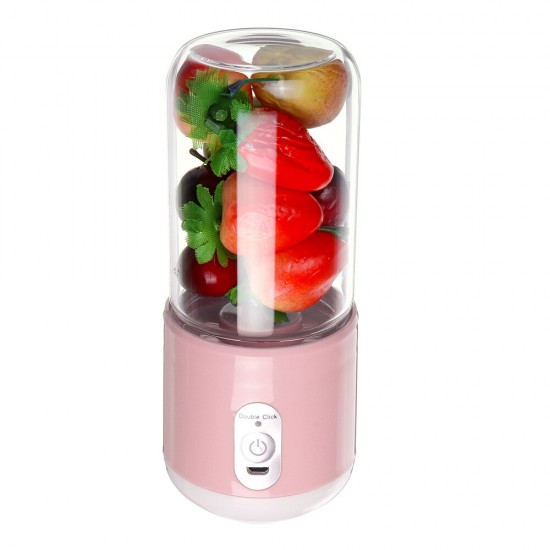260ml USB Rechargeable Portable Electric Juice Cup Six Blade Mixing Machine Smoothies Baby Food Blender Extractor